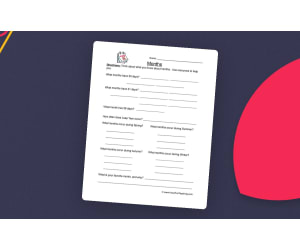 Months of the Year Fill in the Blanks Worksheet