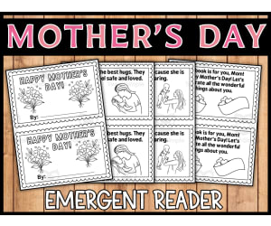 Mother's Day Emergent Reader | Mothers Day Reading Activity