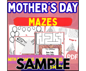 Mother's Day Maze: 1 Page Sample (PDF)