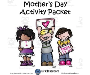 Mother's Day No Prep Literacy and Math Activity Packet