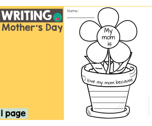 Mother's Day Writing