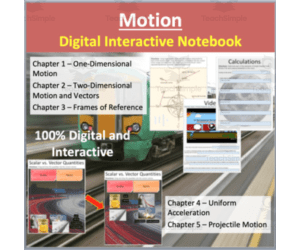Motion – Digital Interactive Notebook