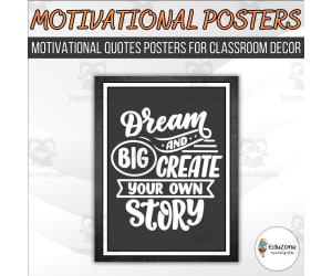 Motivational Classroom Poster – Inspiring Quotes