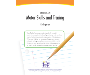 Motor Skills and Tracing Printable Workbook