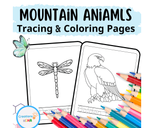 Mountain Animals Coloring Pages.