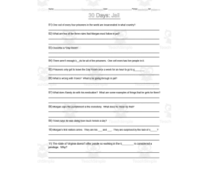 Movie Guide: 30 Days Jail | Comprehension Questions