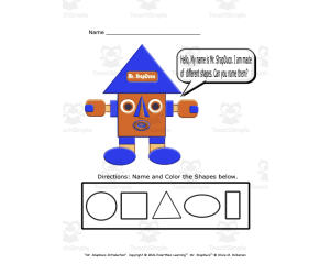 Mr. ShapDuco Introduction Worksheet