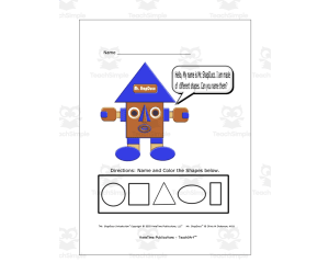Mr. ShapDuco Introduction Worksheet
