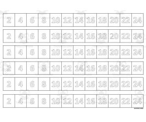 Multiplication Facts Writing | Strip Lines 2E