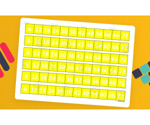 Multiplication Facts Writing | Strip Lines Set 6G