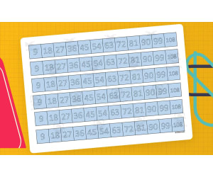 Multiplication Facts Writing | Strip Lines Set 9F