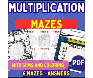Multiplication Mazes (PDF)