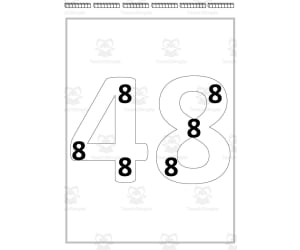 Multiplication Repeated Addition Mats with Cubes x8