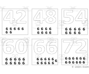 Multiplication Repeated Addition Mini Cards x6