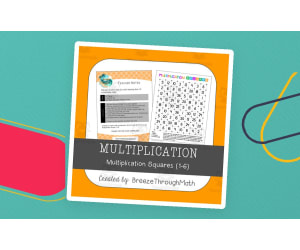 Multiplication Squares (1-6) Game