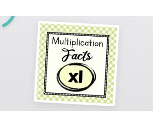 Multiply by One Worksheets | Multiplication Facts | 1 Times Tables