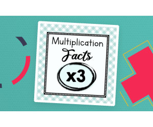 Multiply by Three Worksheets | Multiplication Facts  | 3 Times Tables