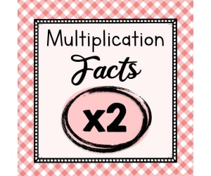 Multiply by Two Worksheets | Multiplication Facts  | 2 Times Tables