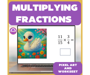 Multiplying Fractions Pixel Art