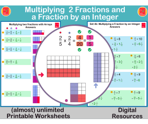 Multiplying  Fractions with Fractions and Integers