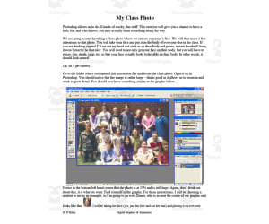 My Class Photo Photoshop Activity