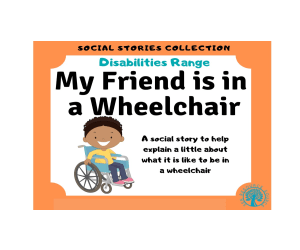 My Friend is in a Wheelchair Social Story