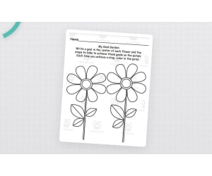 My Goal Garden-An SEL Coloring Page