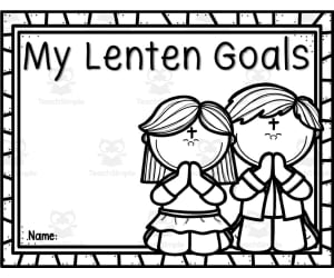My Lenten Goals Journal