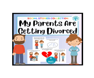 My Parents are Getting Divorced Social Story