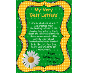 My Very Best Letter Printable