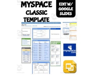Myspace Classic Template (Editable on Google Slides)