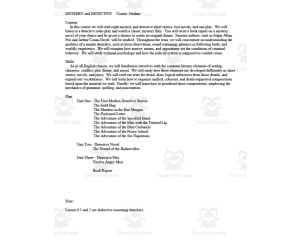 Mystery and Detective Unit