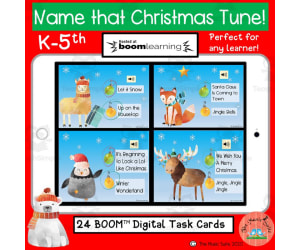Name That Christmas Tune Boom Cards