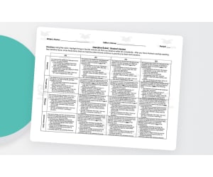 Narrative Rubric – Student & Peer Self-Assessment