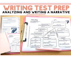Narrative Writing State Test Prep Prompts & Practice for Grades 4-8