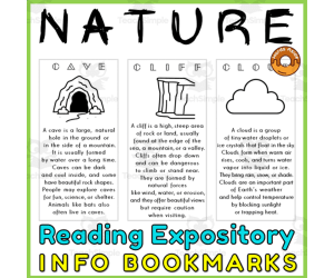 Nature Enviroment Bookmarks Reading Writing Cards Resource 2