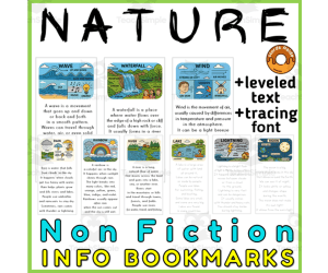 Nature Enviroment Bookmarks Reading Writing Cards Resource 3