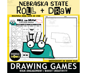 Nebraska Roll and Draw Interactive Dice Game | Creative State Activity