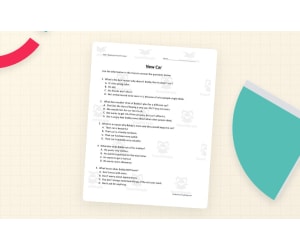New Car Reading Comprehension Worksheet
