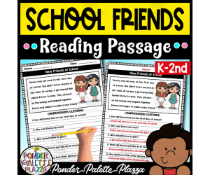 New Friends at School - Reading Comprehension