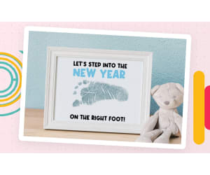 New Year Bulletin Board Art, Winter Templates, January Footprint Craft