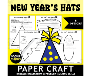 New Year's Hat Paper Craft Projects | Fine Motor Skills & Creative Fun