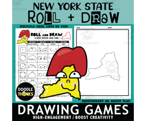 New York Roll and Draw Interactive Dice Game | Creative State Activity