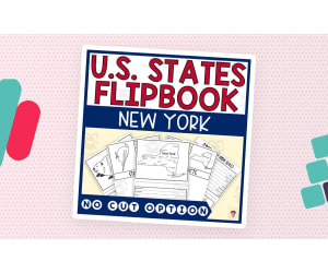 New York State Flipbook (Capital, Bird, Flower, Flag, Animal)