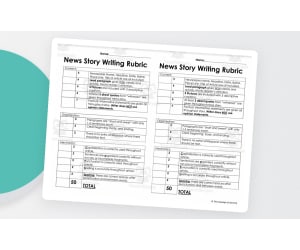 News Story Writing Rubric