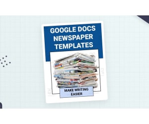 Newspaper Templates – 4 Styles for Google Docs
