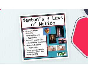 Newton's 3 Laws of Motion – Slides Lesson Package