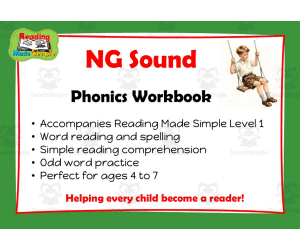 NG Phonics Workbook Reading Made Simple