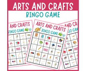 No Prep Arts & Crafts Bingo Game | Creative Art Supplies Classroom Act