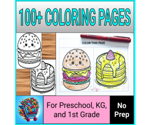 No Prep Coloring Pages For Preschool, Montessori, And Kindergarten